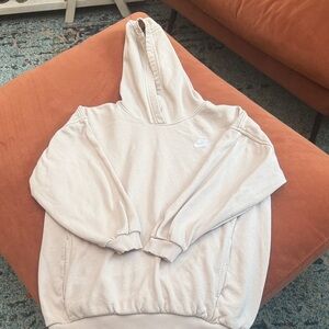 Nike Women's Beige Hoodie Sweater